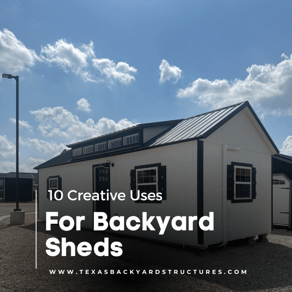 backyard storage shed austin